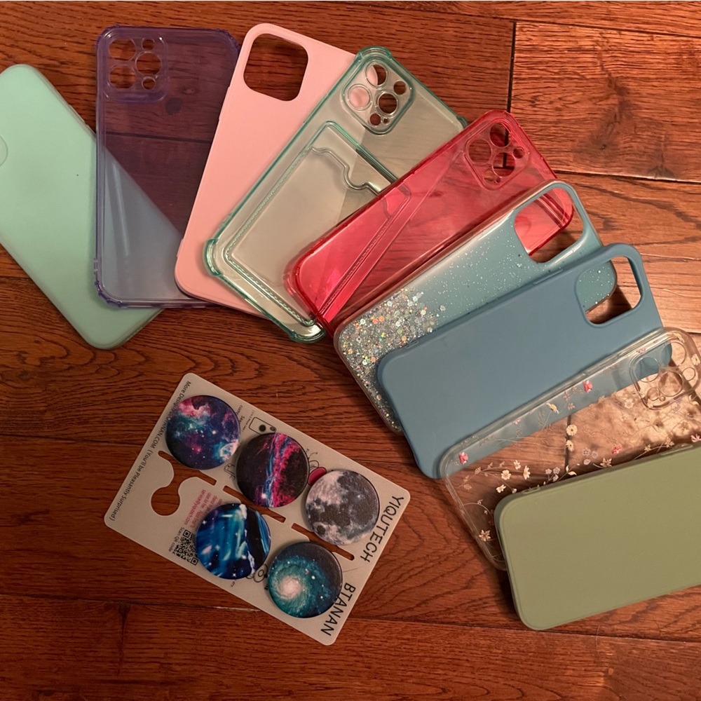 iPhone 12 phone cases and pop holders